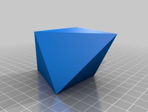 bipir mide vierkantig lernen Kristallographie 3d print model - Mito3D