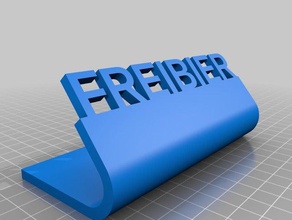 freibier schild party signs & logos customized 3d print model - Mito3D