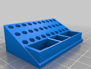4 mm 6,3 bit organicer 30 adet araç sahipleri & kutu organizer 3d print model - Mito3D