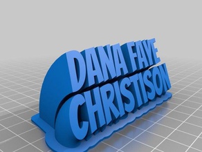 dana faye office customized 3d print model - Mito3D