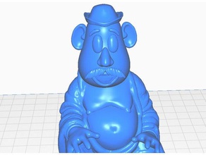 mr potato head buddha retro collection sculptures bust remix statue toys 3d print model - Mito3D