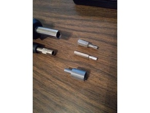 65-4mm screwdriver-bit adaptor hand tools screwdriver bit 3d print model - Mito3D