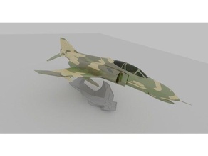 mcdonnell douglas f-4 phantom ii sculture aeromobili aereo l'aviazione fighter jet 3d print model - Mito3D