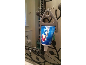toothpaste buckle bathroom 3d print model - Mito3D