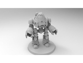 robot d'effroi jouets & accessoires de jeux ad mech l'adeptus mechanicus contemptor l'effroi dreadnought imperium kastelan mini minis le warhammer 40k 3d print model - Mito3D