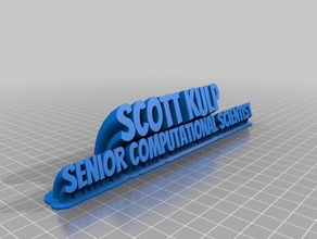 scott tabela ofis özelleştirilmiş 3d print model - Mito3D