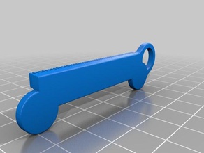 key chain ruler hand tools 3d print model - Mito3D