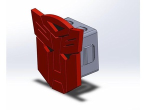 römork kapağı boş versiyonu autobot Otomotiv kapak optimus prime alıcı hitch 3d print model - Mito3D