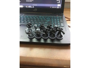 10 man 25mm troop movement tray gw 3d printing wargaming warhammer warhammer40k 40k 3d print model - Mito3D