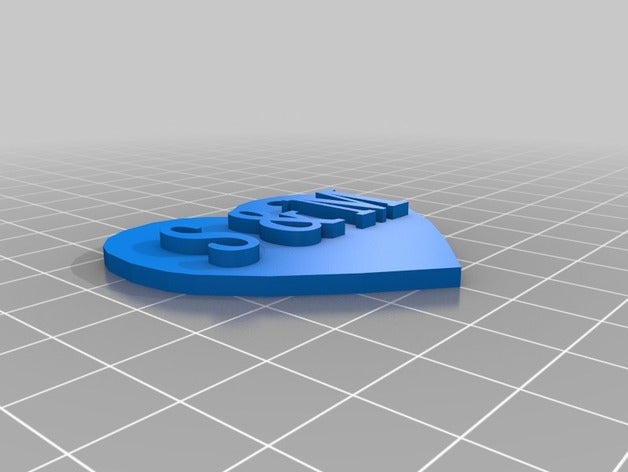 s & m di cuore gioielli accessorio keychain 3D print model - Mito3D