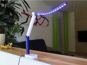 lampendingens office desklamp desk lamp led holder strip 3d print model - Mito3D