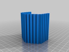 my customized parametric hexa container containers 3d print model - Mito3D