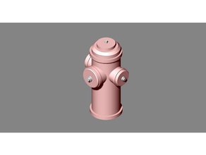 bricscad red fire hydrant outdoor & garden firefighter brigade water 3d print model - Mito3D