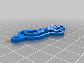 cooper keyring keychains customized 3d print model - Mito3D