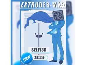 extruder-man signs & logos 3d print model - Mito3D