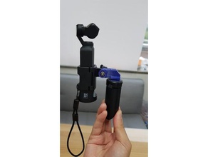 hot shoe + gopro mount 1 4 osmo tasca la fotocamera l'adattatore dji hotshoe slitta a contatto caldo 3d print model - Mito3D
