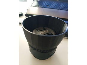 canon 50mm f18 stm capa de lente - sem suporte câmera ef a 3d print model - Mito3D