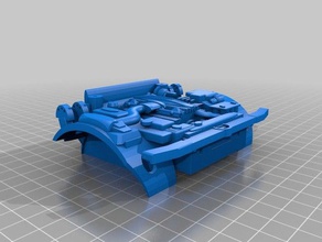 wpl c14 24 full engine bay hood hinges 3d printing 3d print model - Mito3D