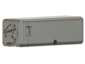 2200mah rail mounted 2 peace battery box toys & games airsoft lipo holder 3d print model - Mito3D
