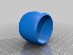 rond tovagliolo basique anello di cucina & sala da pranzo 3d print model - Mito3D
