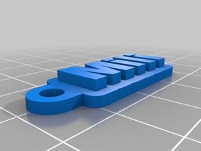 llavero mili Anahtarlık özelleştirilmiş 3d print model - Mito3D