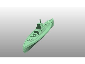 bismarck savaş gemisi araç battleships gemi II 3d print model - Mito3D