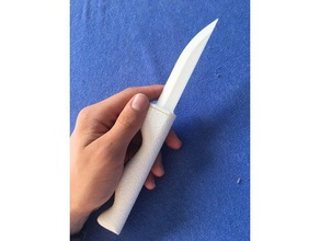 iki parçalı bıçak kavrama dokulu el aletleri 3d print model - Mito3D
