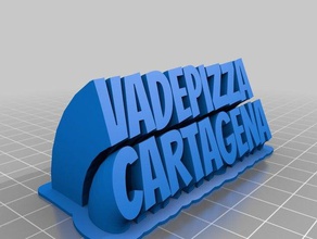 vadepizza cartagena ofis özelleştirilmiş 3d print model - Mito3D