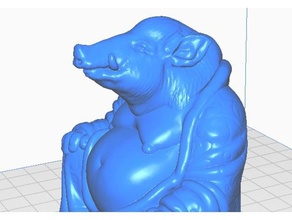 yaban domuzu Buda hayvan koleksiyonu heykeller hayvanlar büstü remix heykel 3d print model - Mito3D