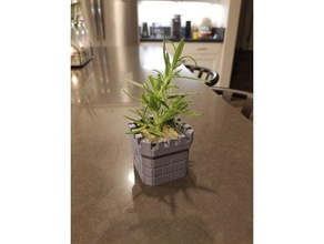 tower shaped plant pot household planter planters 3d print model - Mito3D