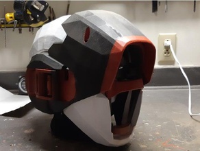 destino inspirado capacete traje armadura cosplay de o jogo warlock fpv trava scifi espaço 3d print model - Mito3D