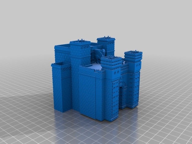 ishtar gate tip box archers guards buildings & structures 3D print model - Mito3D