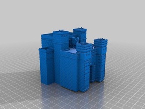 ishtar gate tip box archers guards buildings & structures 3d print model - Mito3D