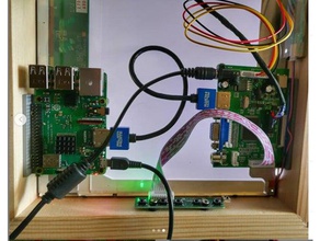 vga denetleyici kartı yan bağlama sihirli ayna bilgisayar lcd monte edin magicmirror 3d print model - Mito3D