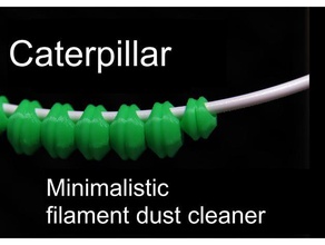 caterpillar - de filamentos polvo limpiador Impresora 3d accesorios 3d print model - Mito3D
