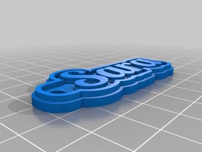 sara keychain keychains customized 3d print model - Mito3D