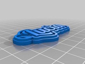 lucia keychain keychains customized 3d print model - Mito3D