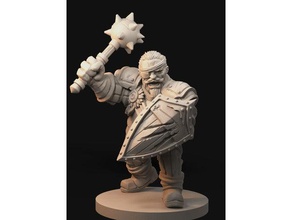 darkest dungeon man arms 3d printing 32mmscale dnd fantasy gaming manatarms miniature miniatures nobase rpg tabletop tytantroll 3d print model - Mito3D