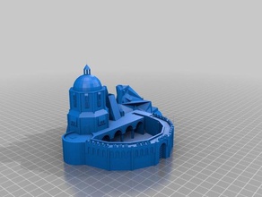 dol amroth-Festung Gebäude & Strukturen amroth gondor imrahil Herr Ringe lotr 3d print model - Mito3D