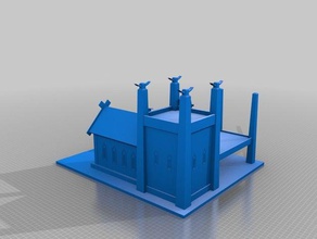 los enanos de tiro con arco las estructuras edificios el señor anillos 3d print model - Mito3D