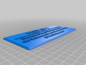 etiket ofis özelleştirilmiş 3d print model - Mito3D