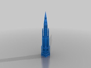 osgiliath de la torre las estructuras edificios gondor el señor los anillos 3d print model - Mito3D