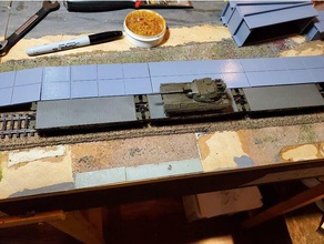 ho train gauge railroad station de plate-forme rampe 4mfor hauteur modèles jauge marklin la le 3d print model - Mito3D