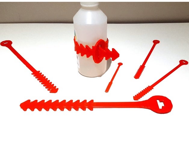 câble de générale des les liens le bricolage attaches usine zipties zip 3D print model - Mito3D