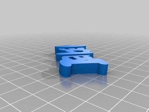keychain llavero isabel Schlüsselanhänger kundengebundene 3d print model - Mito3D