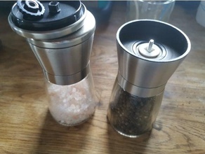 salt pepper mill grinder connector kitchen & dining spice 3d print model - Mito3D