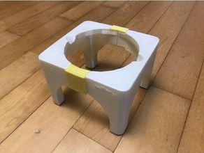 pet bowl holder - single pets cat food dog 3d print model - Mito3D