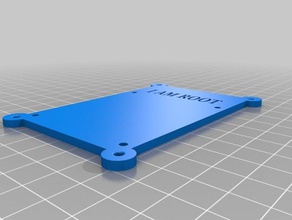 raspberry pi3 basic bottom plate 3d printing 3d print model - Mito3D