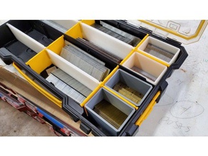 dewalt organizer long divider small box tool holders & boxes 3d print model - Mito3D