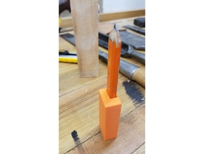carpinteiro de lápis simples escriba deslocamento bloco em ferramentas manuais 3d print model - Mito3D